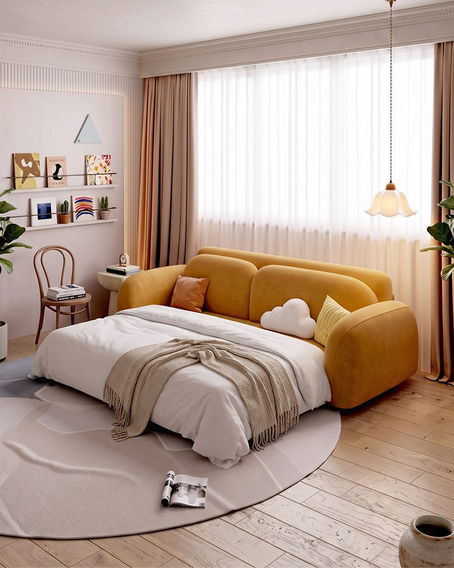 Soft Cloud Two Seater Sofa Bed, Orange (Clearance) 产品图 8