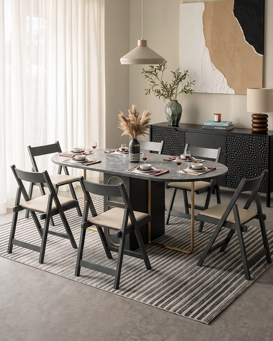 Ritconcept Classical Dining Table Set With Chairs 产品图 17