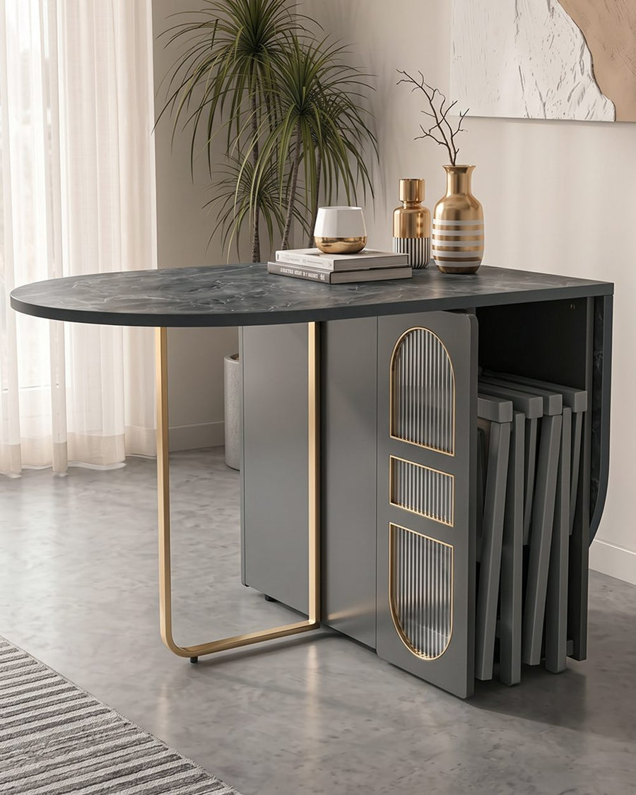 Ritconcept Classical Dining Table Set With Chairs 产品图 21