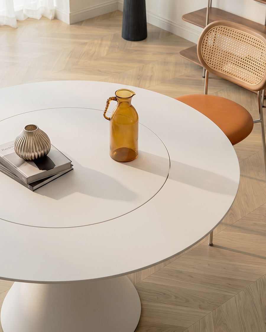 Ozzie Round Dining Table, White 产品图 19