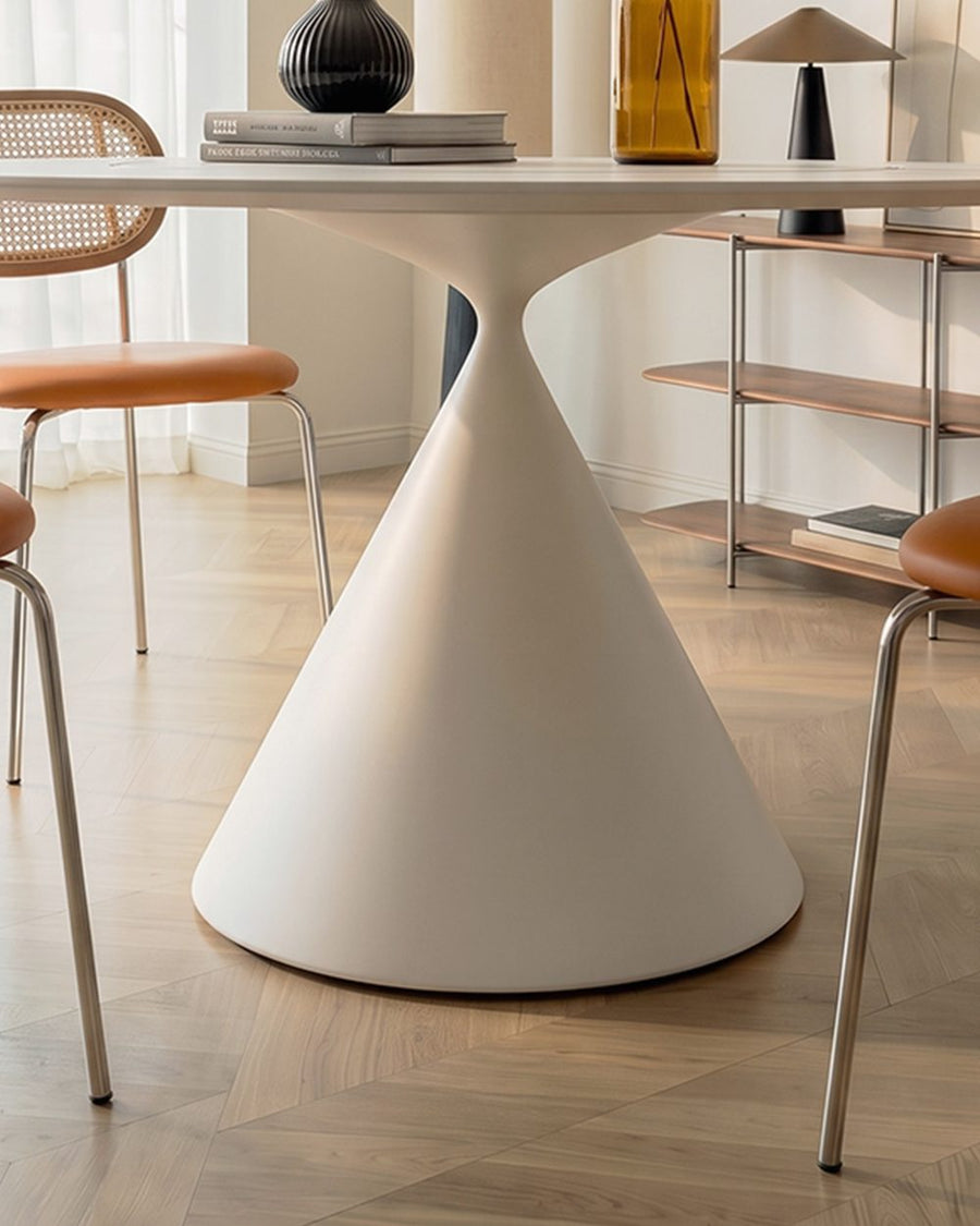 Ozzie Round Dining Table, White 产品图 20