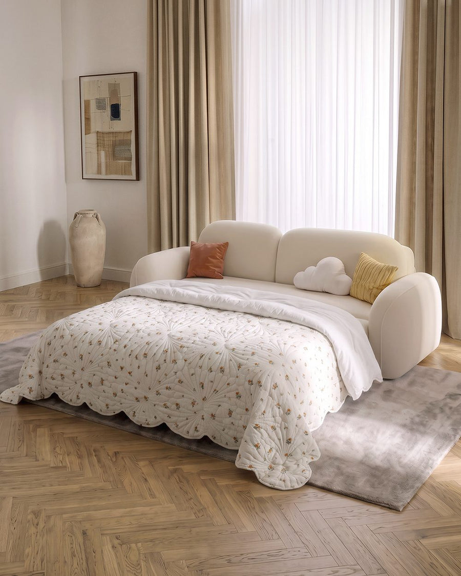 Soft Cloud Two Seater Sofa Bed, Velvet 产品图 13