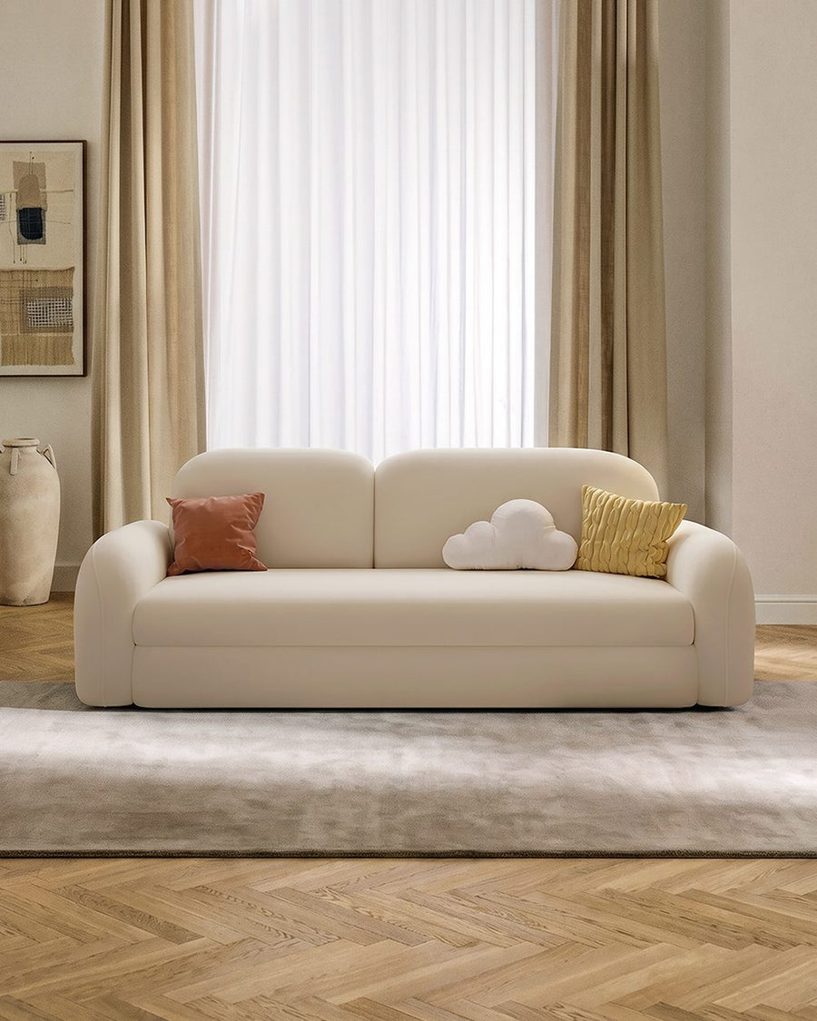 Soft Cloud Two Seater Sofa Bed, Velvet 产品图 14