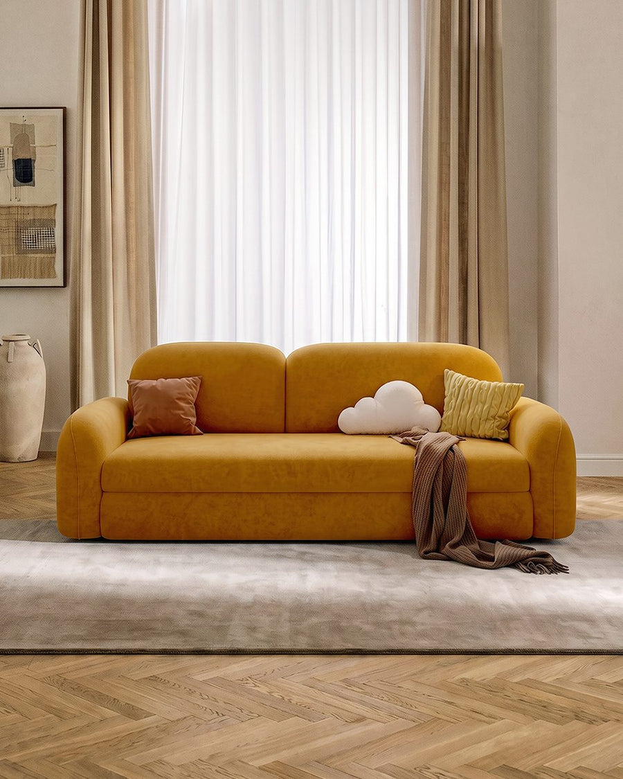 Soft Cloud Two Seater Sofa Bed, Velvet 产品图 19