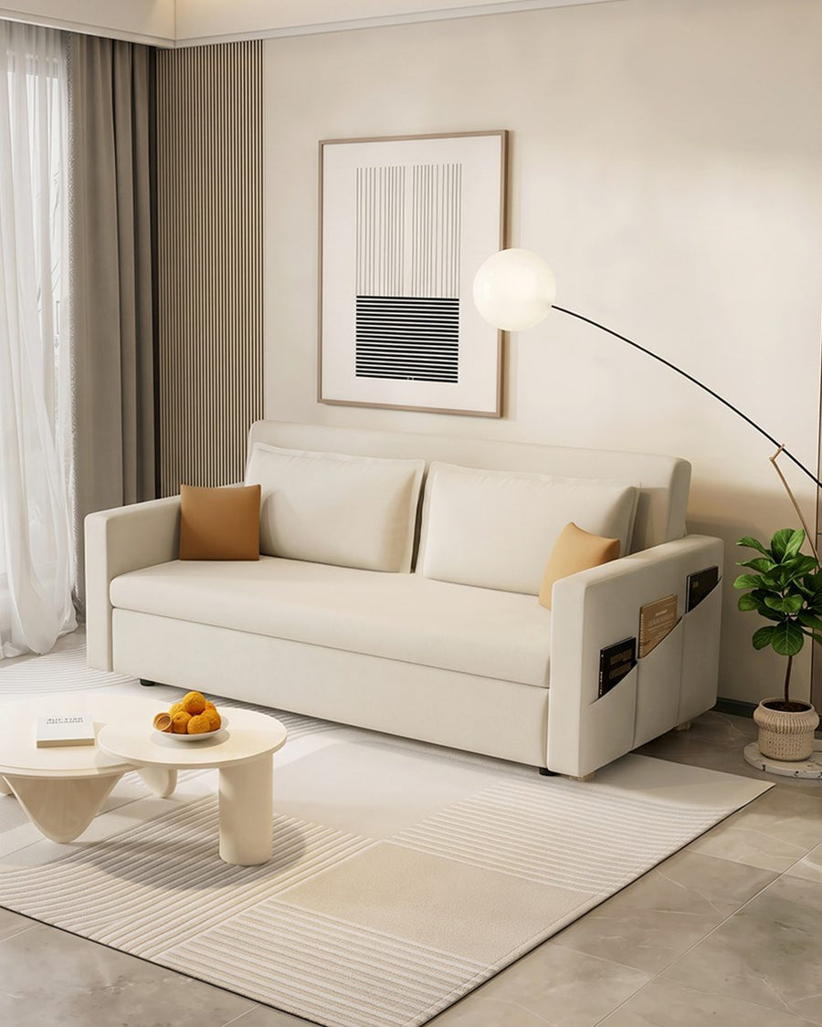 Colbert Two Seater Sofa Bed, Linen 产品图 13