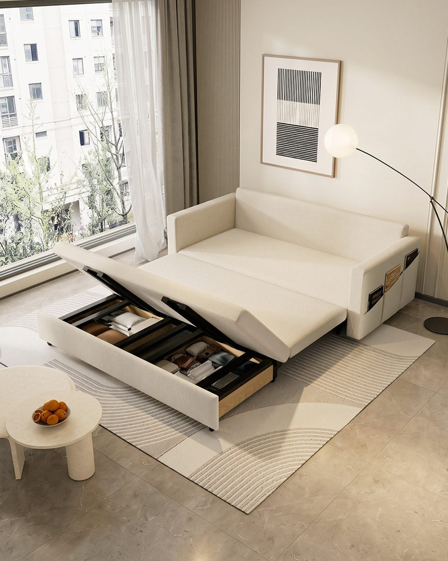Colbert Two Seater Sofa Bed, Linen 产品图 15