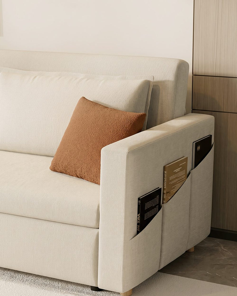 Colbert Two Seater Sofa Bed, Linen 产品图 19