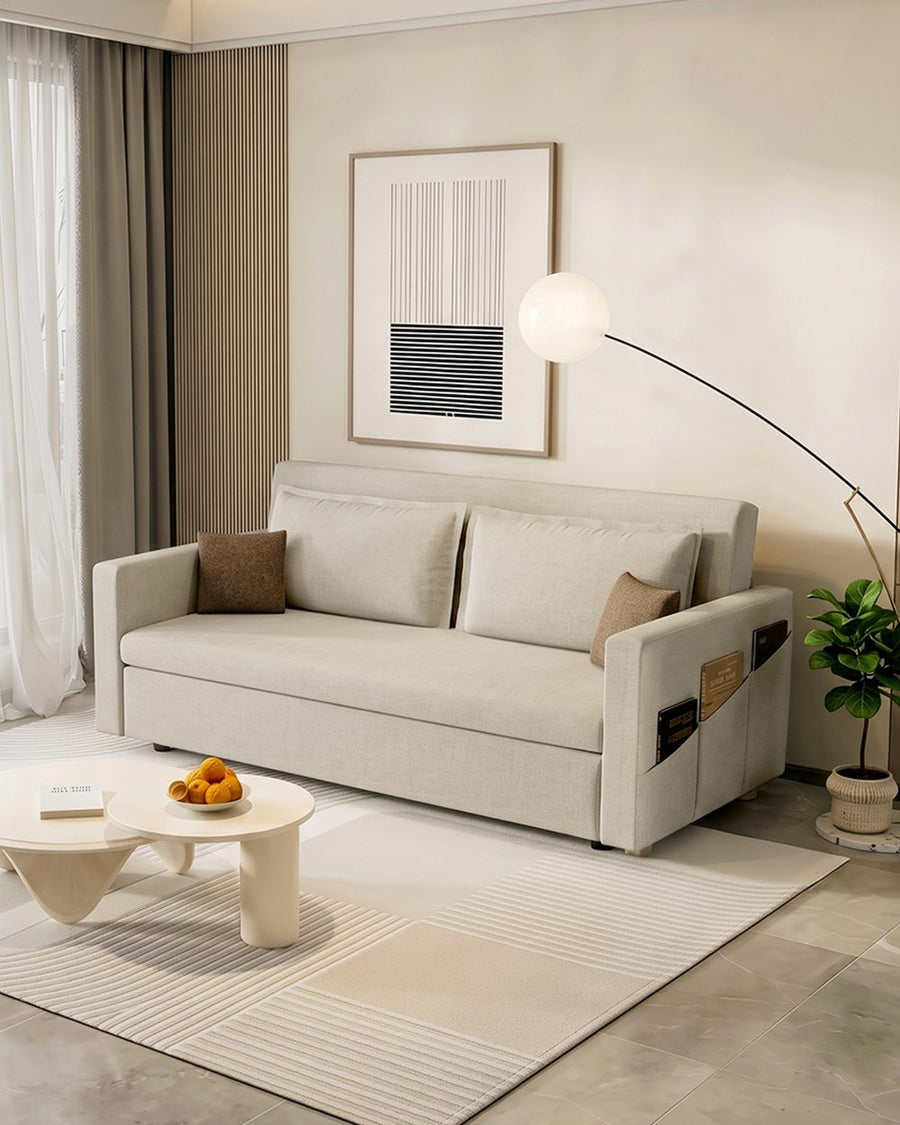 Colbert Two Seater Sofa Bed, Linen 产品图 17