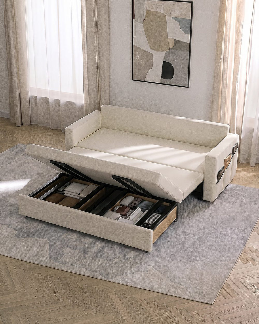 Colbert Two Seater Sofa Bed, Linen 产品图 13
