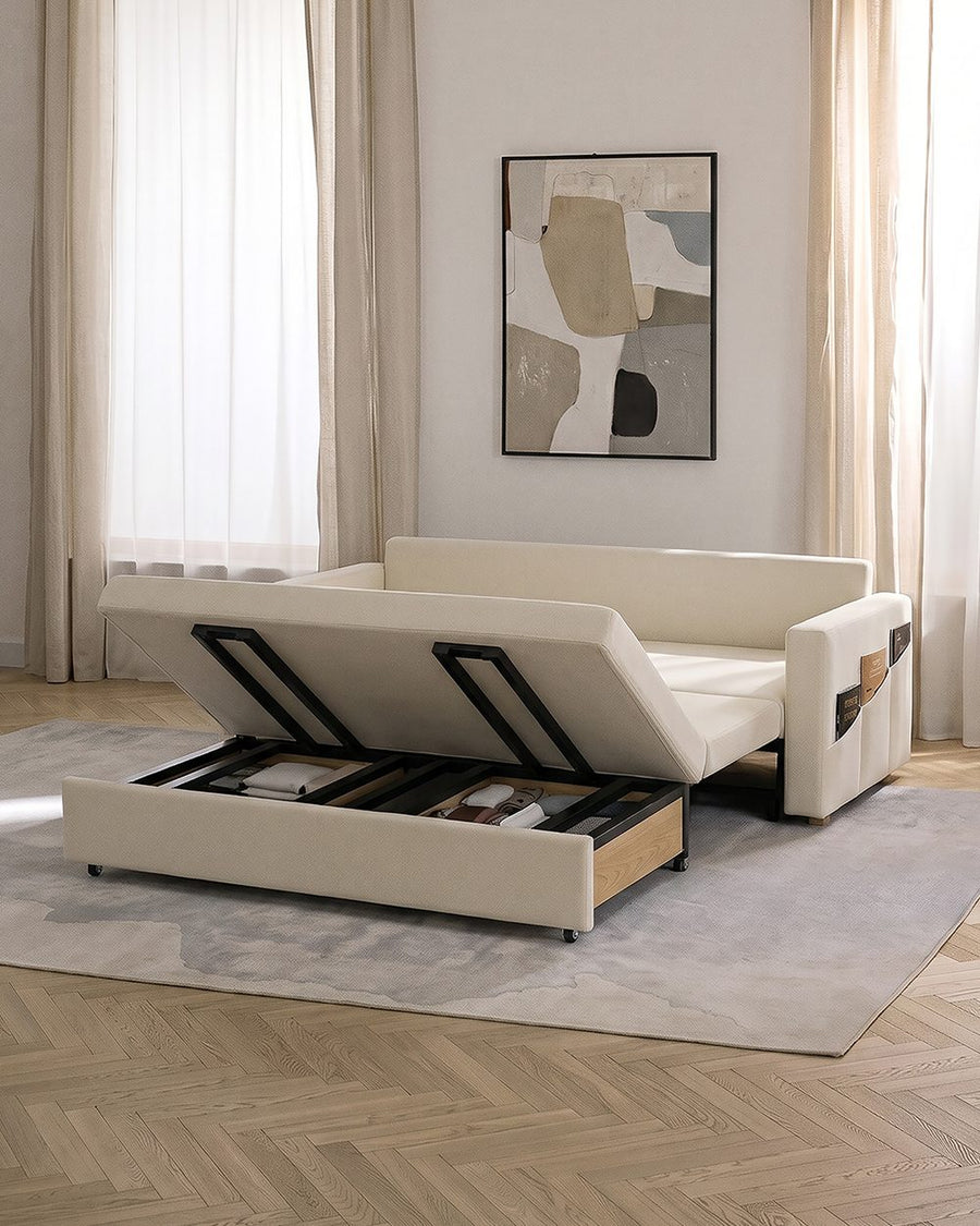 Colbert Two Seater Sofa Bed, Linen 产品图 14