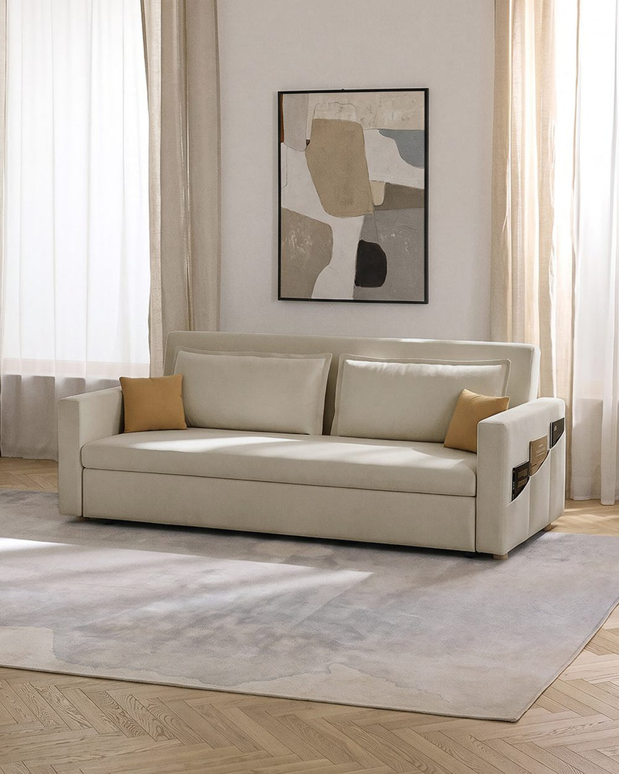 Colbert Two Seater Sofa Bed, Linen 产品图 18