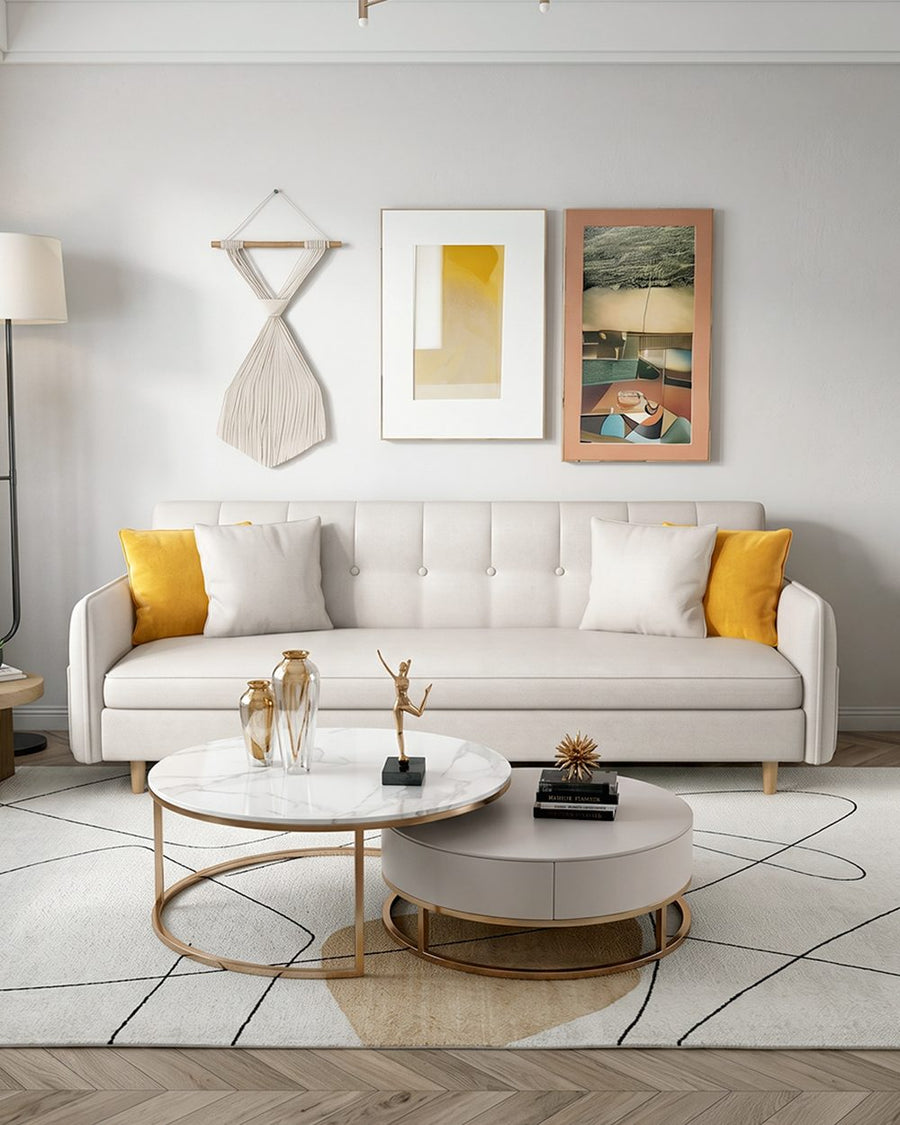 Elijah Four Seater Sofa Bed, Leathaire 产品图 11
