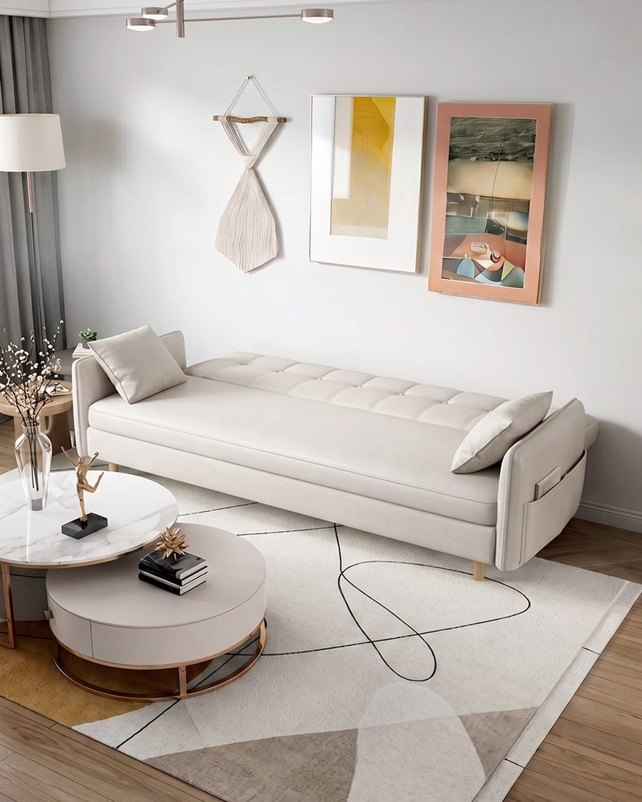 Elijah Four Seater Sofa Bed, Leathaire 产品图 12