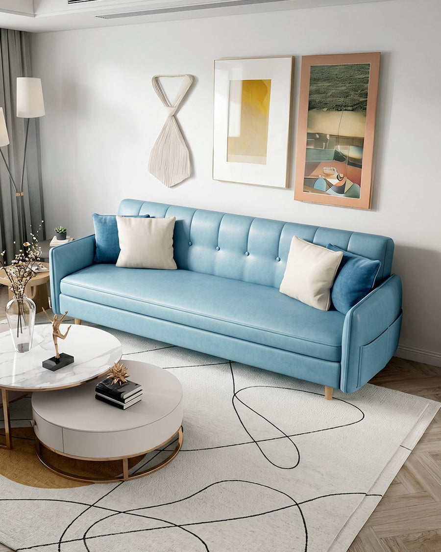 Elijah Four Seater Sofa Bed, Leathaire 产品图 14