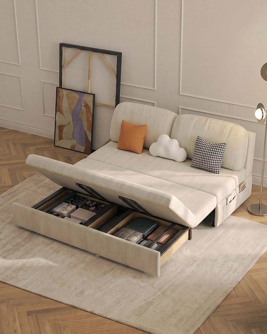 Emmanuel Two Seater Sofa Bed, Velvet 产品图 15