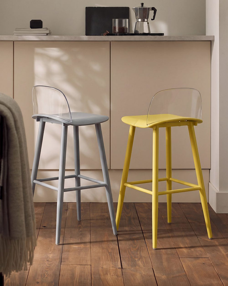 Yves Nordic Bar Stool, Woonden Leg 产品图 10
