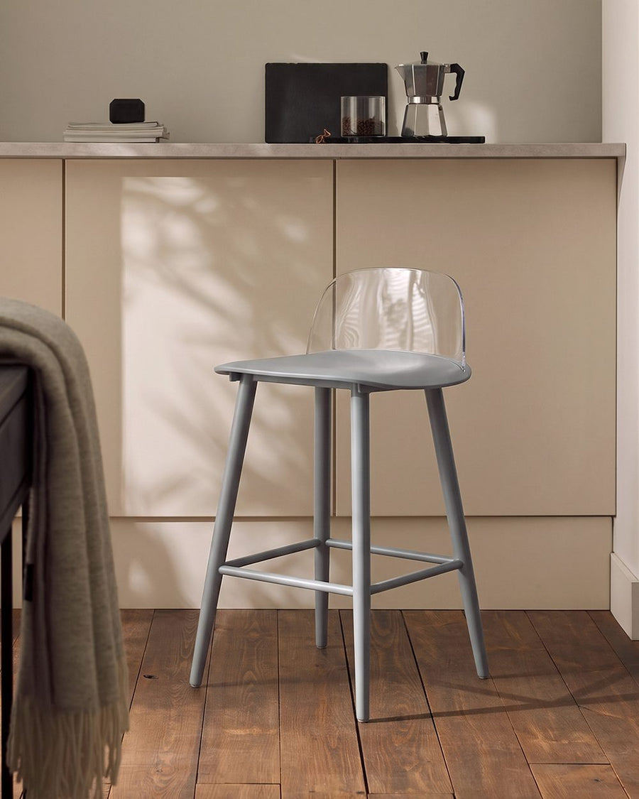 Yves Nordic Bar Stool, Woonden Leg 产品图 12