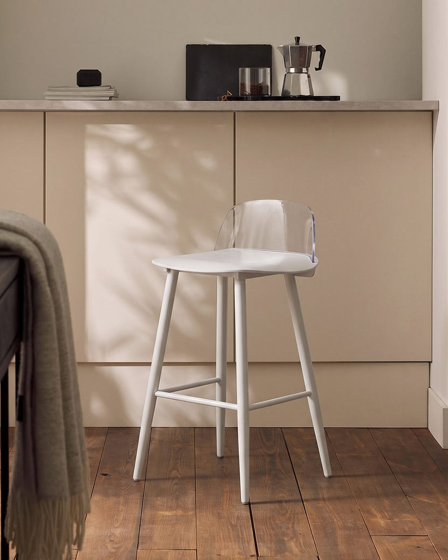 Yves Nordic Bar Stool, Woonden Leg 产品图 13