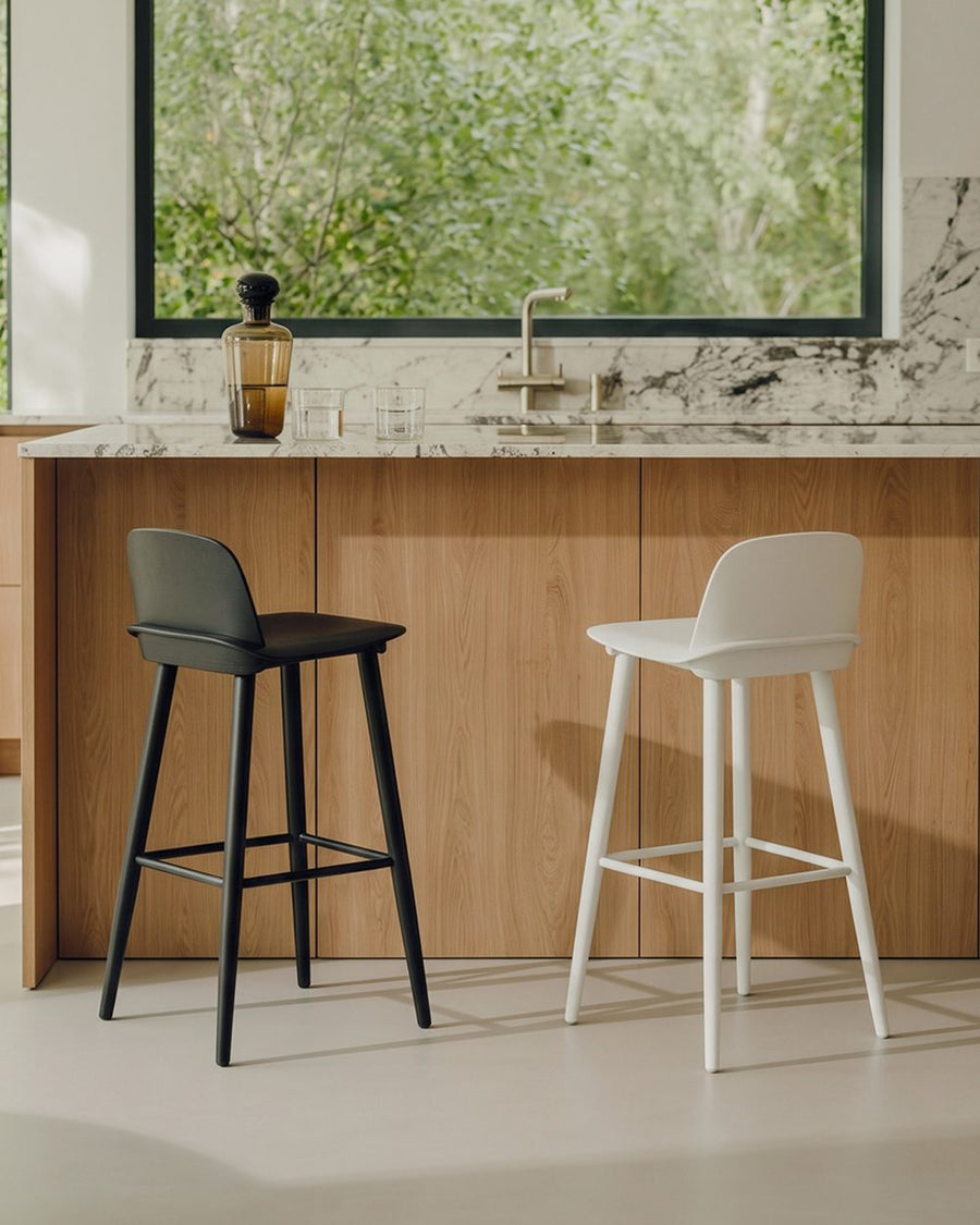 DhiaJureen Nordic Bar Stool, Wooden 产品图 9