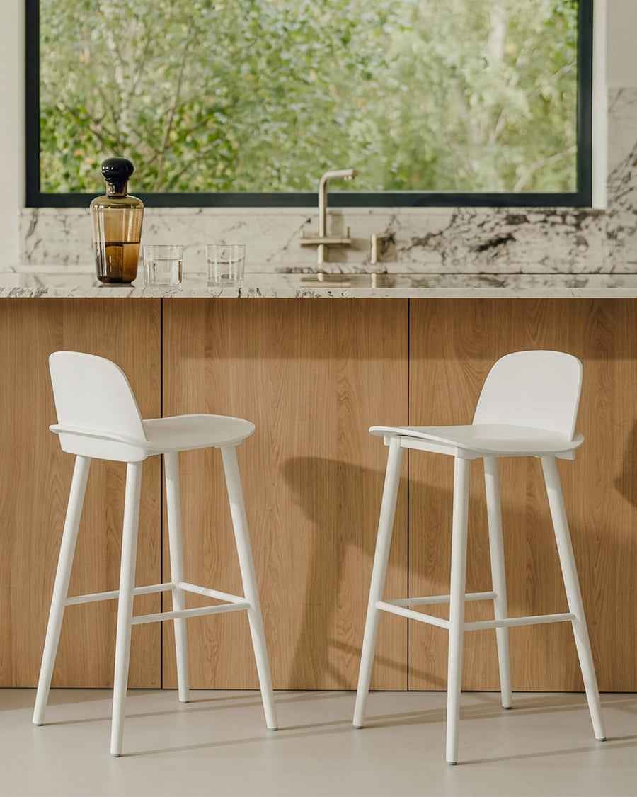 DhiaJureen Nordic Bar Stool, Wooden 产品图 10