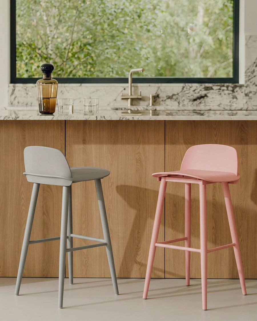 DhiaJureen Nordic Bar Stool, Wooden 产品图 14