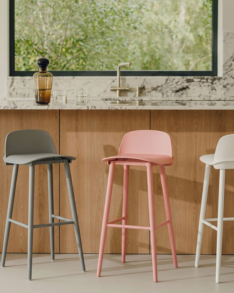 DhiaJureen Nordic Bar Stool, Wooden 产品图 16
