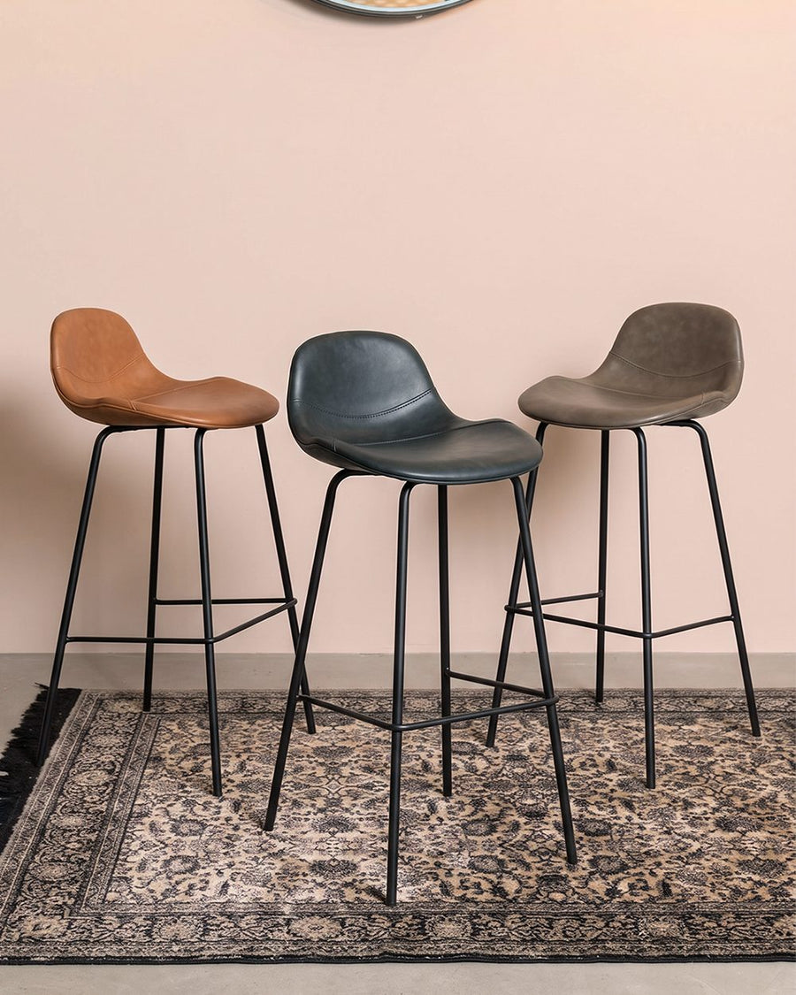 Upton Nordic Bar Stool, Leather 产品图 18