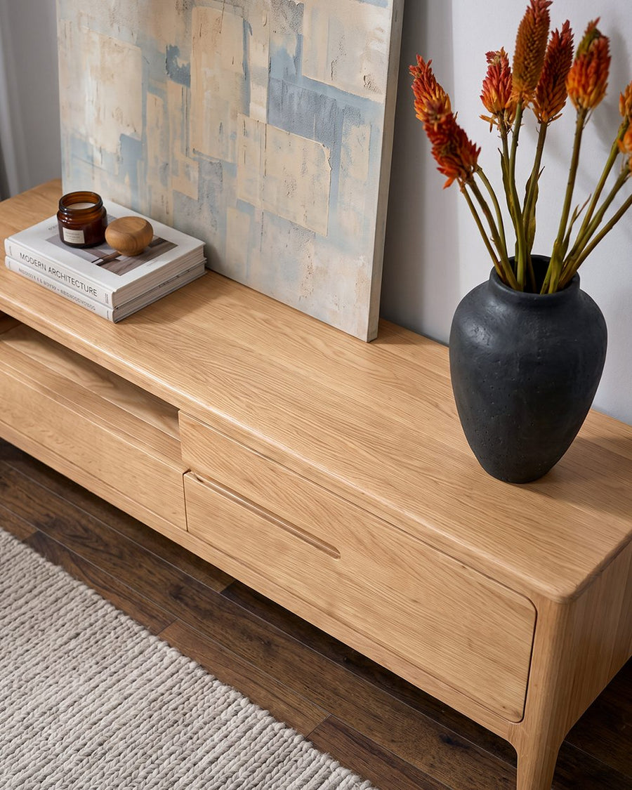 Corona TV Stand, Oak 产品图 15