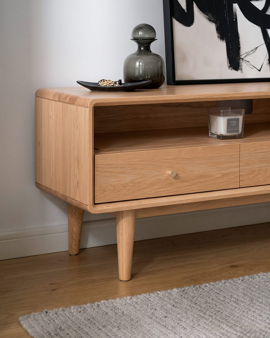 Corona TV Stand, Oak 产品图 17