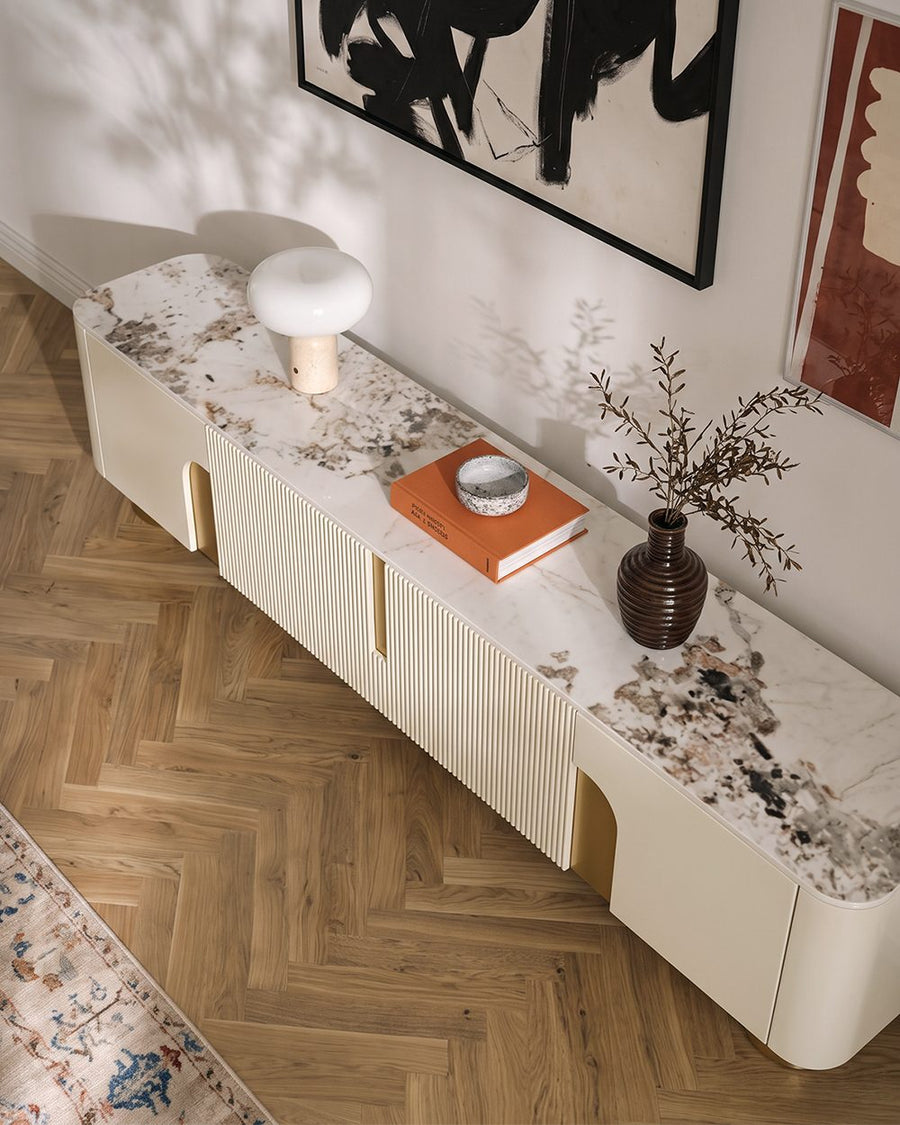 Carl Living Room Set, Carl Rectangle Coffee Table, Gold Legs 产品图 16