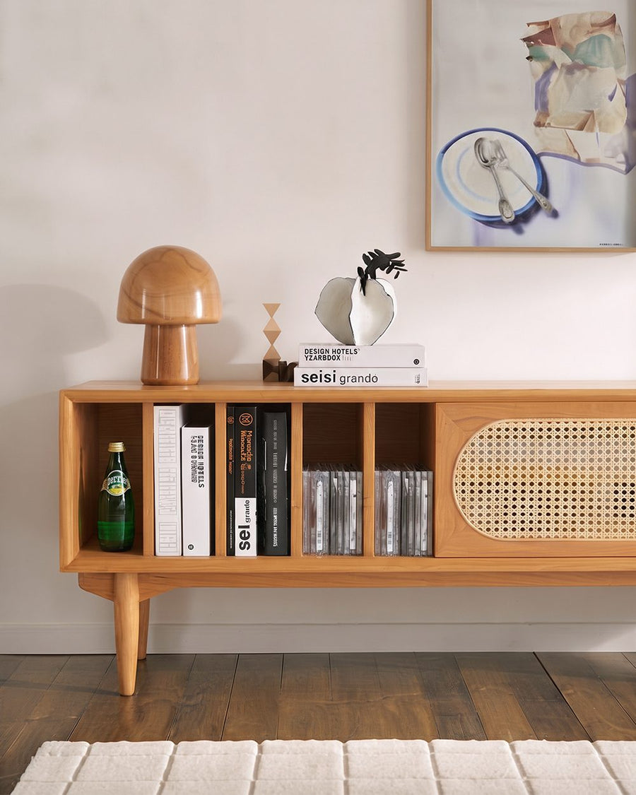 Elijah Rattan TV Stand, Oak 产品图 10