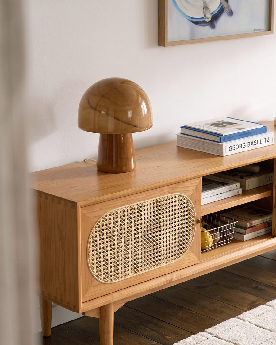 Elijah Rattan TV Stand, Oak 产品图 12
