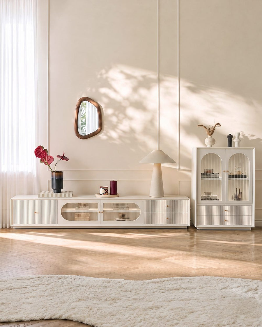 Davinia Side Cabinet, Davinia Living Room Set, White 产品图 15