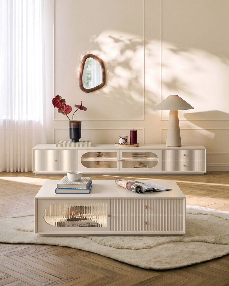 Davinia Side Cabinet, Davinia Living Room Set, White 产品图 14