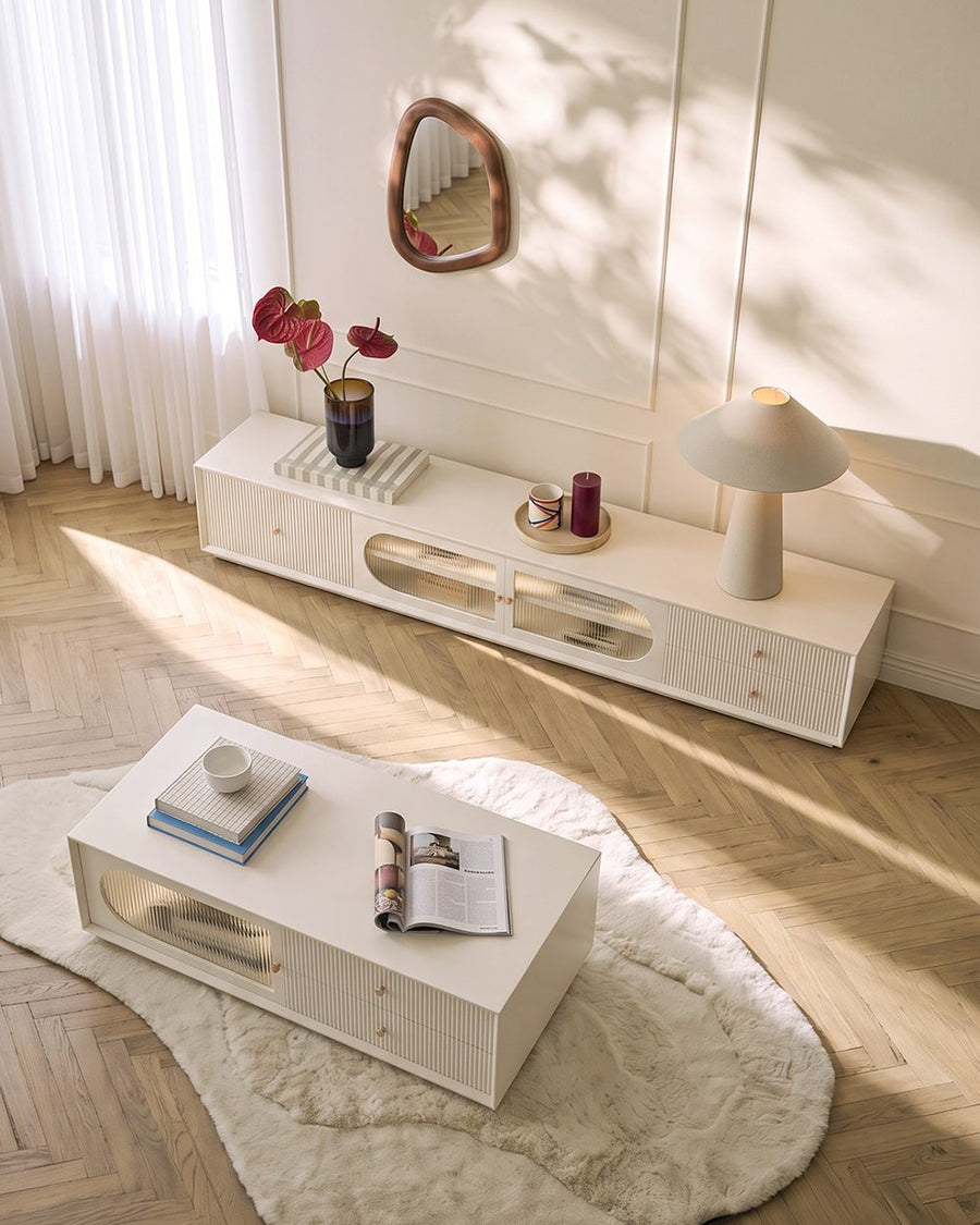 Davinia Side Cabinet, Davinia Living Room Set, White 产品图 10