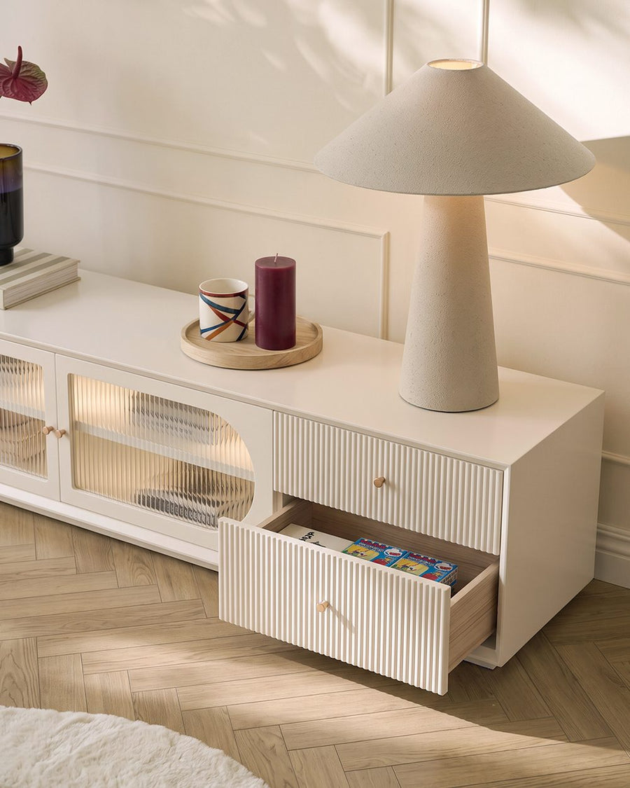 Davinia Side Cabinet, Davinia Living Room Set, White 产品图 12