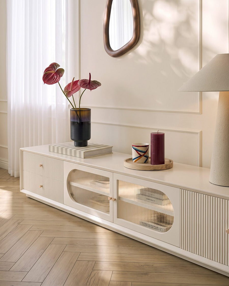 Davinia Side Cabinet, Davinia Living Room Set, White 产品图 14