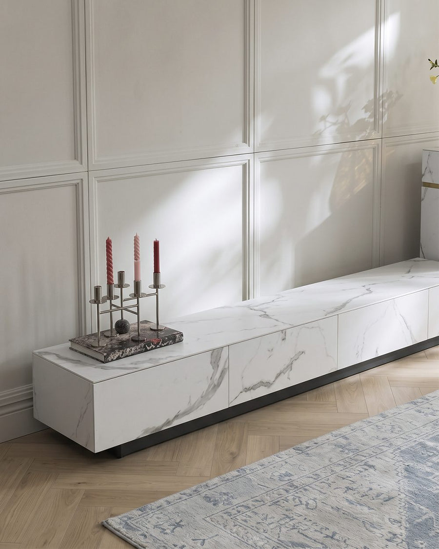 Demelza Coffee Table, Gold Base, Sintered Stone 产品图 23