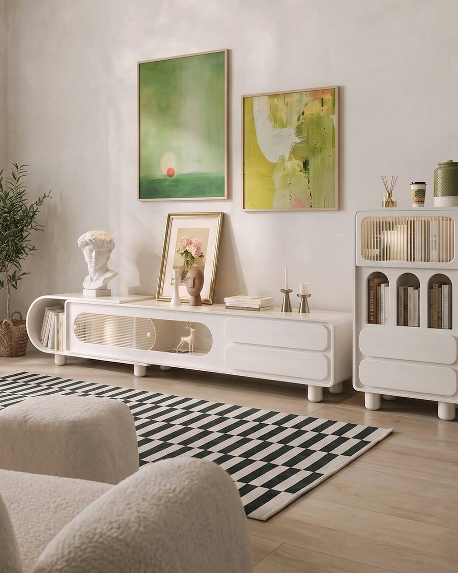 Murphy TV Stand with Sideboard, Murphy Living Room Set, Cream 产品图 10