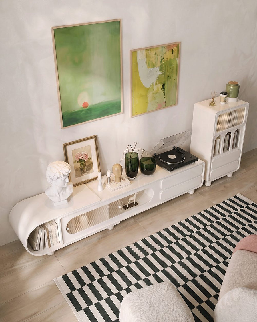 Murphy TV Stand with Sideboard, Murphy Living Room Set, Cream 产品图 11