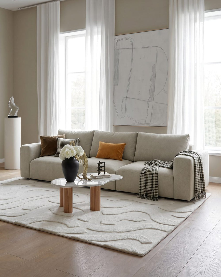 Horatio Two Seater Sofa, Linen 产品图 8