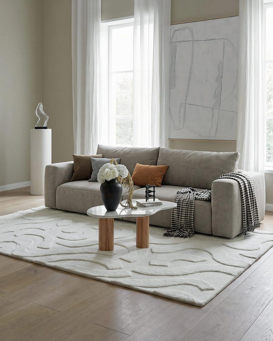 Horatio Two Seater Sofa, Linen 产品图 8