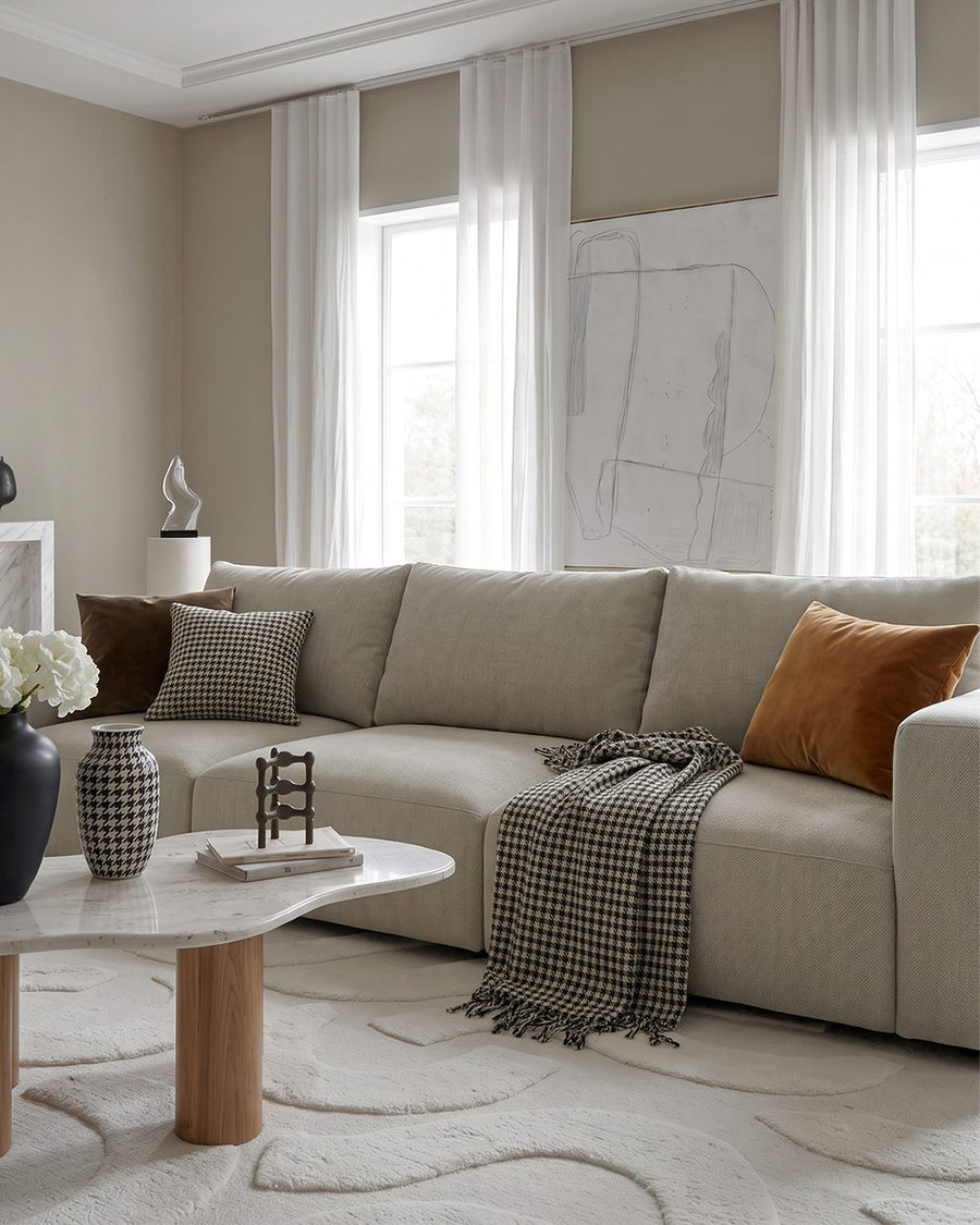 Horatio Three Seater Sofa, Linen 产品图 14
