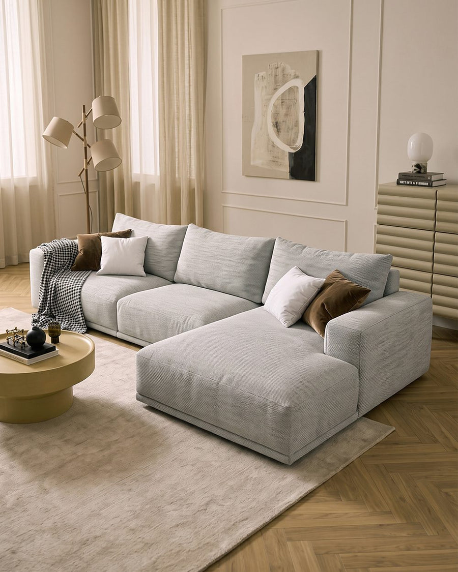 Koch Three Seater Corner, Four Seater Corner Sofa, Linen 产品图 11