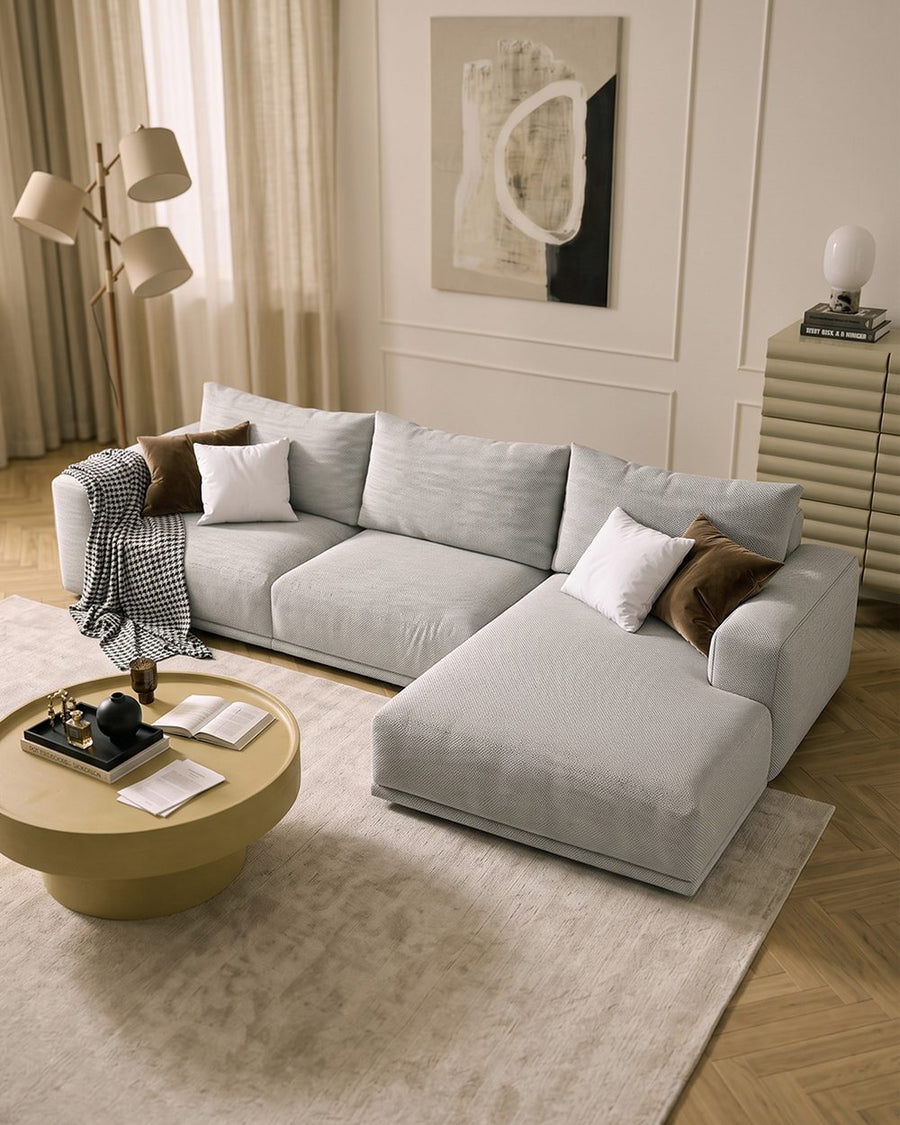 Koch Three Seater Corner, Four Seater Corner Sofa, Linen 产品图 13