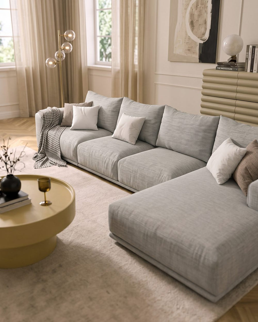 Koch Three Seater Corner, Four Seater Corner Sofa, Linen 产品图 16