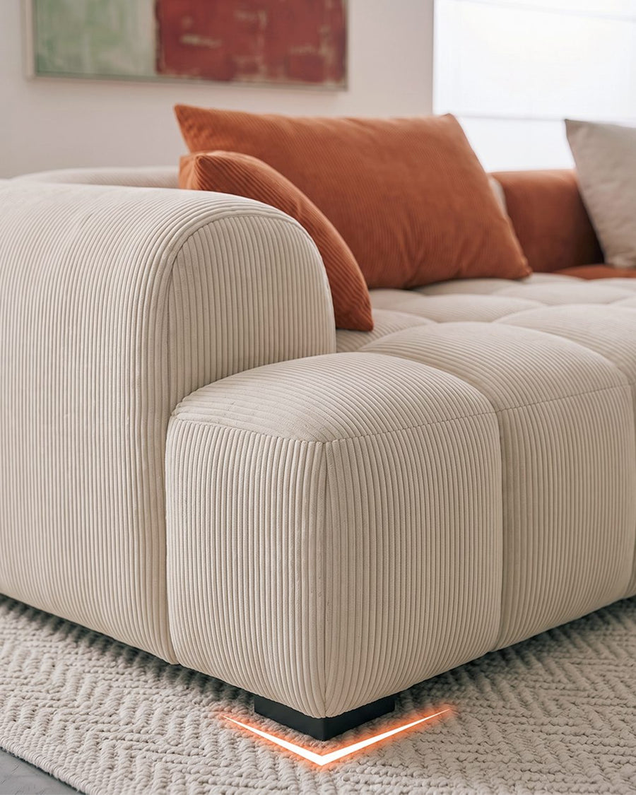 Bianca Module Sofa, Two Seater Sofa, Three Seater Sofa, Corduroy 产品图 23