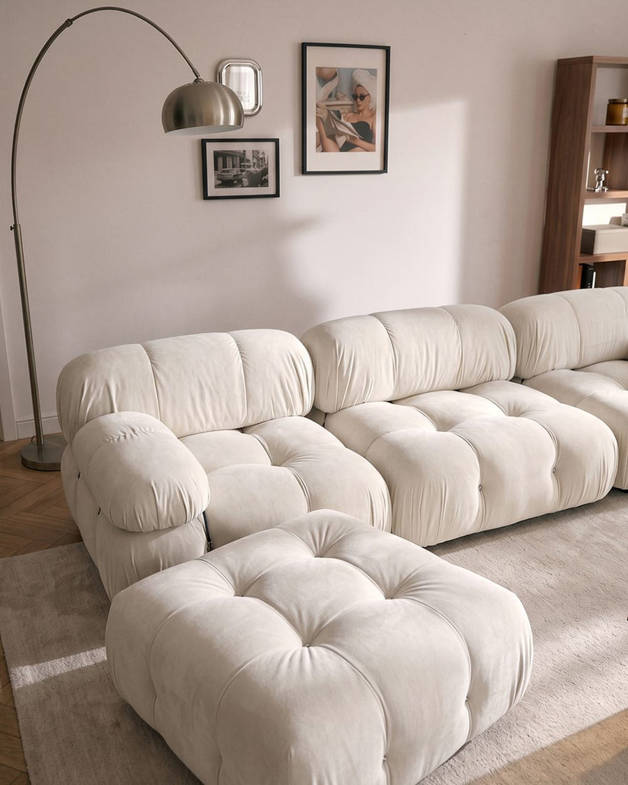 B&B Camaleonda Style Three Seater Corner Sofa, White, Boucle 产品图 29