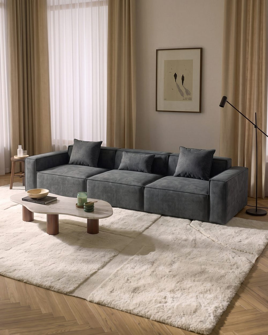 Hoshi HB12 Two Seater, Three Seater Sofa, Suede 产品图 16