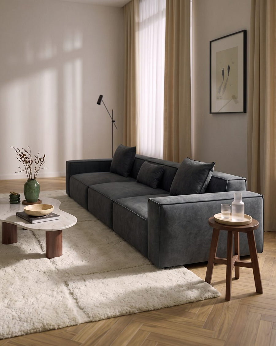 Hoshi HB12 Two Seater, Three Seater Sofa, Suede 产品图 18